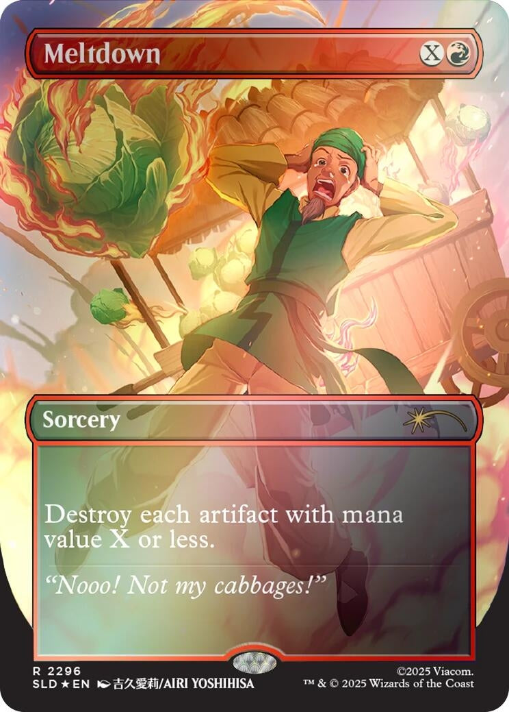 Image for Meltdown (Rainbow Foil) (2296) (Secret Lair Drop Series) - Magic: The Gathering