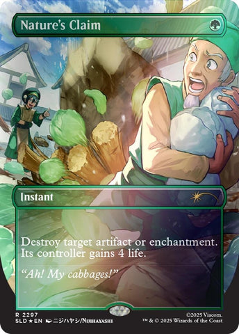 Nature's Claim (Rainbow Foil) (2297) (Secret Lair Drop Series)