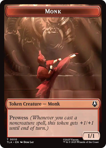 Image for Monk // Clue (0017) Double-Sided Token (10 // 17) - Magic: The Gathering