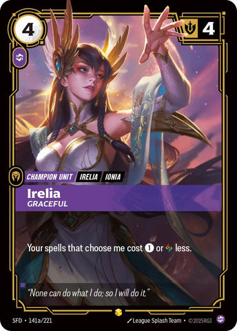 Irelia - Graceful (Alternate Art) (141a/221) (Spiritforged)