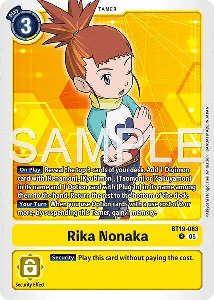 Image for Rika Nonaka (BT19-083) (Alternate Art) (BT19-083 R) - Digimon Card Game