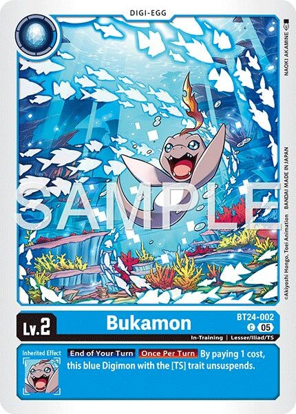 Image for Bukamon (BT24-002 C) (Time Stranger) (BT-24) - Digimon Card Game
