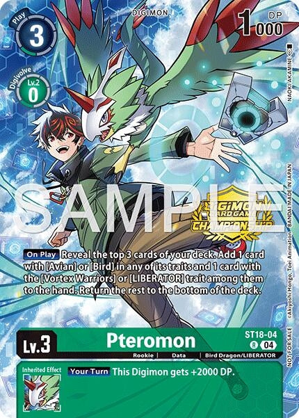 Image for Pteromon (Championship 25-26 Season 2 Tamers Pack) (ST18-04 R) - Digimon Card Game