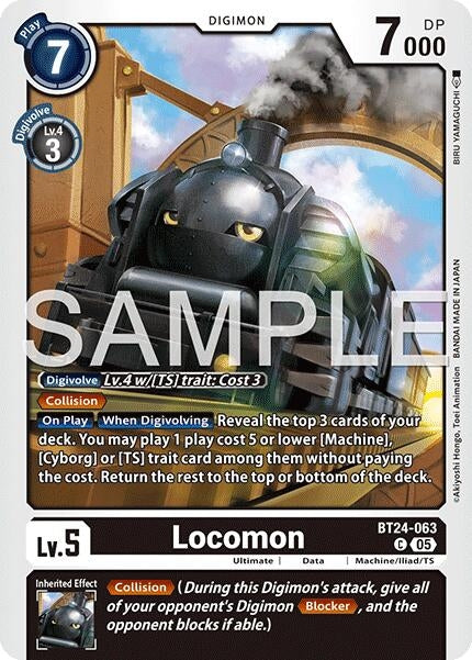 Image for Locomon (BT24-063 C) (Time Stranger) (BT-24) - Digimon Card Game