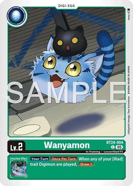 Image for Wanyamon (BT24-004 C) (Time Stranger) (BT-24) - Digimon Card Game