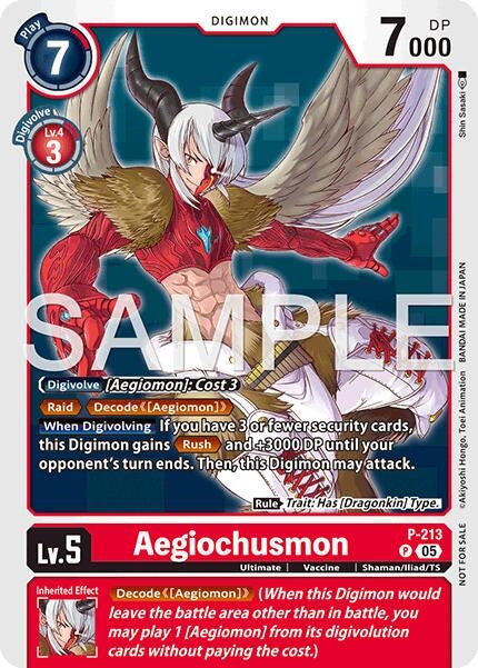 Image for Aegiochusmon (Official Store Tournament 2026 Vol. 1) (P-213 P) (Digimon Promotion Cards) (D-PR) - Digimon Card Game