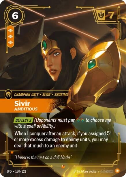 Sivir - Ambitious (120/221) (Spiritforged)