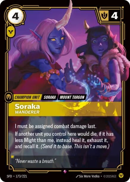 Soraka - Wanderer (173/221) (Spiritforged)