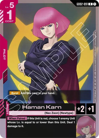 Image for Haman Karn (GD02-091) (Gundam Promotional Cards) - Gundam Card Game