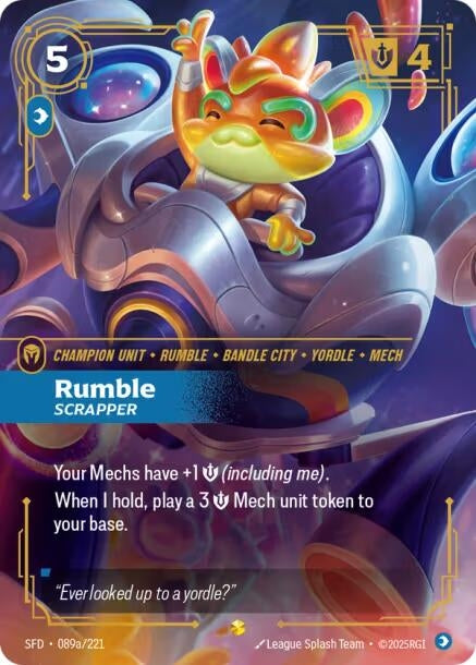 Rumble - Scrapper (Alternate Art) (089a/221) (Spiritforged)