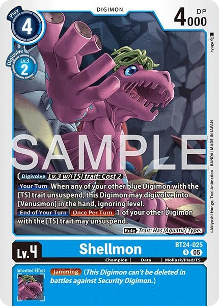 Image for Shellmon (BT24-025 R) (Time Stranger) (BT-24) - Digimon Card Game