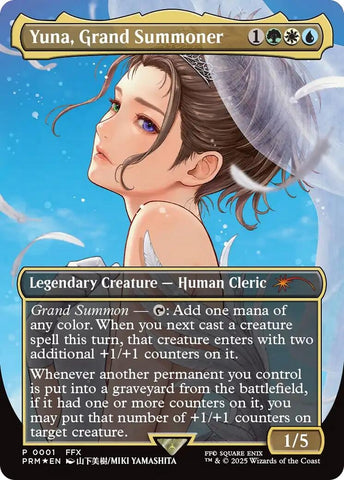 Image for Yuna, Grand Summoner (Borderless) (1) - Magic: The Gathering