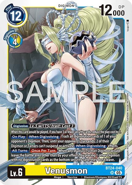 Image for Venusmon (BT24-040 SR) (Time Stranger) (BT-24) - Digimon Card Game