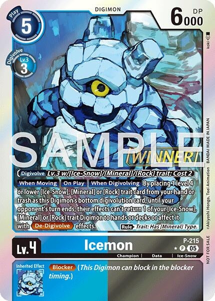 Image for Icemon (Official Store Tournament 2026 Vol. 1 Winner) (P-215 P) - Digimon Card Game