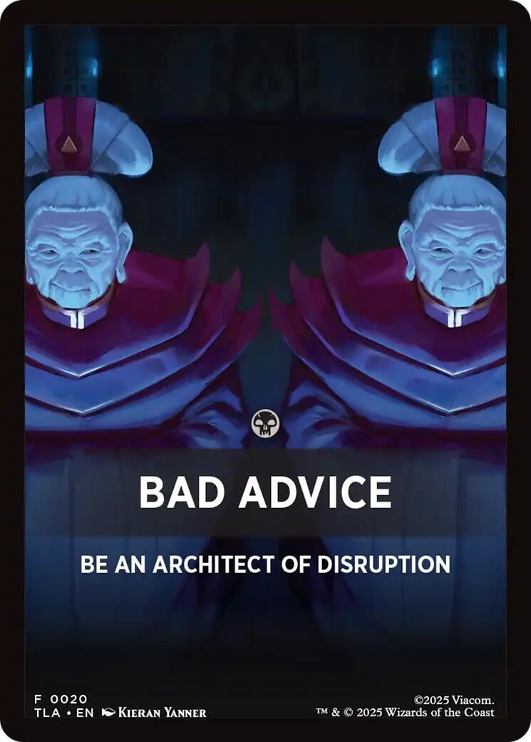 Image for Bad Advice Theme Card (20) - Magic: The Gathering