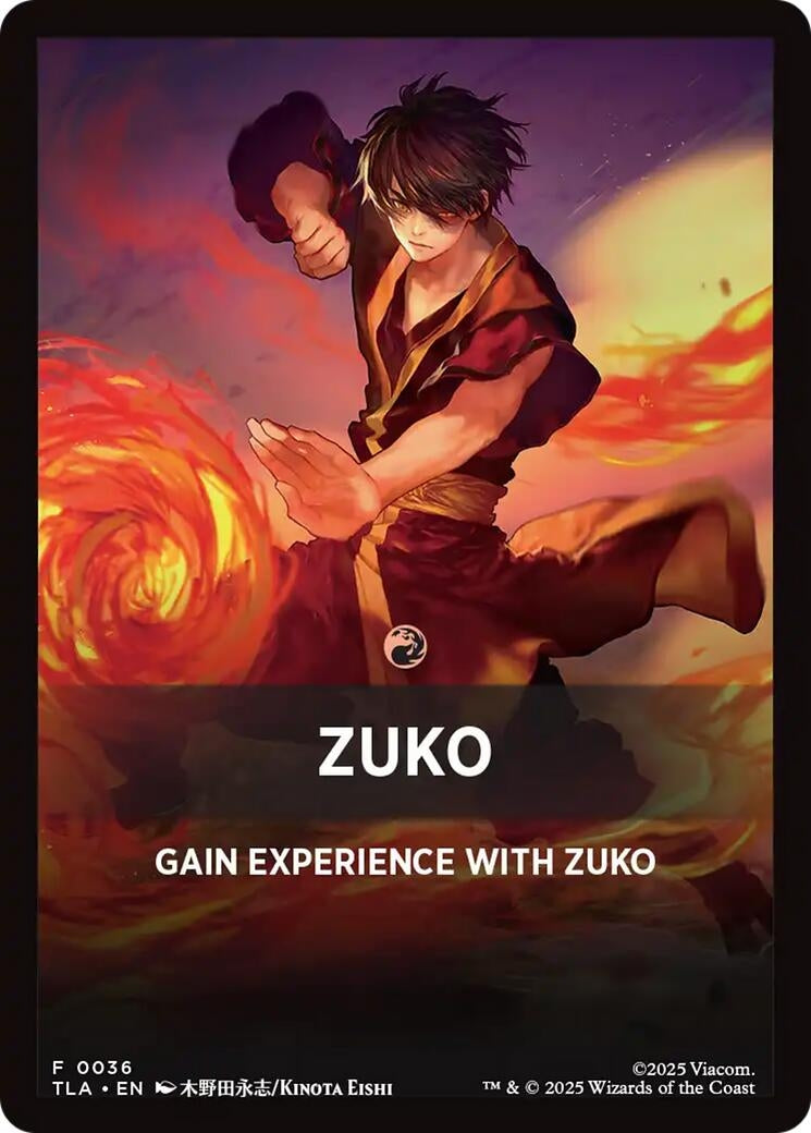 Image for Zuko Theme Card (36) - Magic: The Gathering