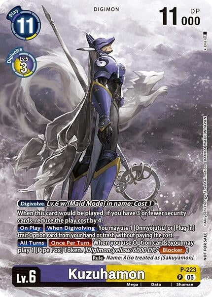 Image for Kuzuhamon (Time Stranger Box Topper) (P-223 P) (Digimon Promotion Cards) - Digimon Card Game
