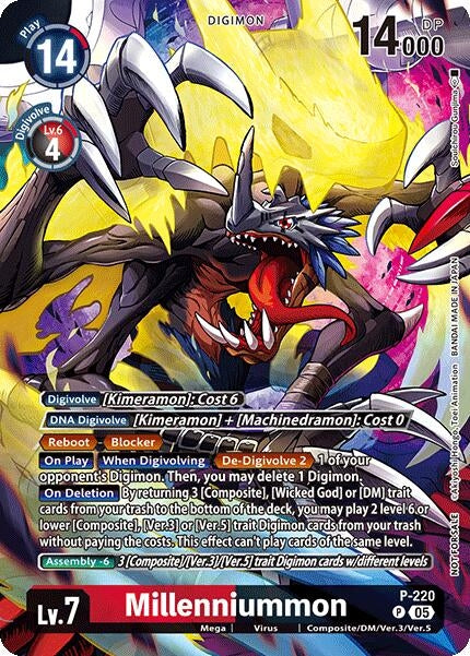 Image for Millenniummon (Time Stranger Box Topper) (P-220 P) (Digimon Promotion Cards) - Digimon Card Game
