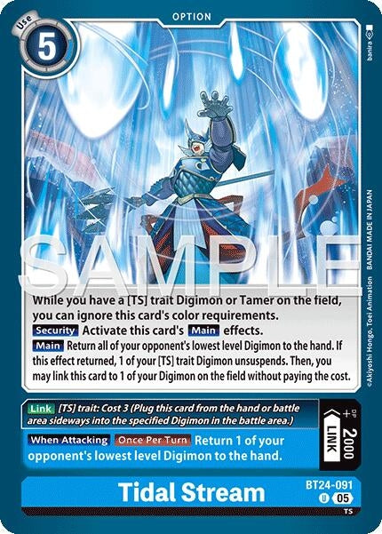 Image for Tidal Stream (BT24-091 U) (Time Stranger) (BT-24) - Digimon Card Game
