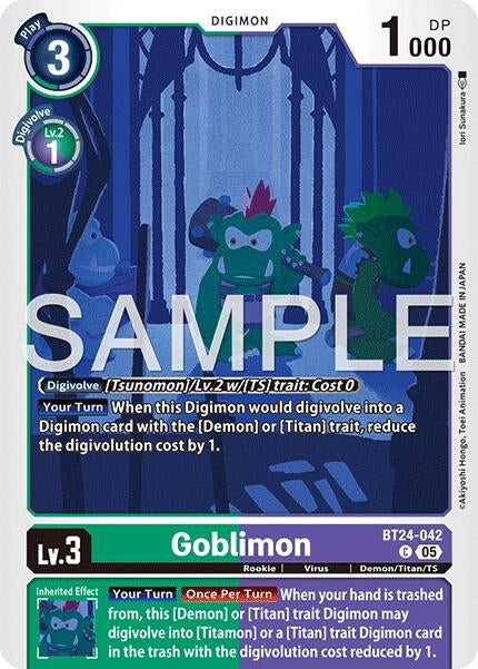Image for Goblimon (BT24-042 C) (Time Stranger) (BT-24) - Digimon Card Game