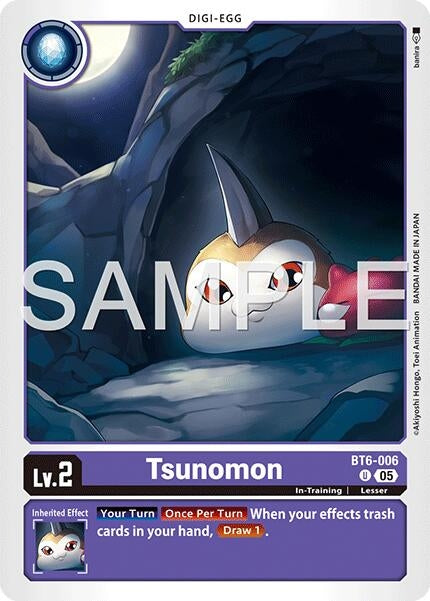 Image for Tsunomon (Reprint) (BT6-006 U) (Advanced Booster Digimon Generation) (AD-01) - Digimon Card Game