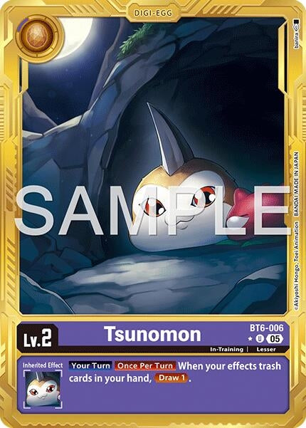 Image for Tsunomon (Gold Border) (BT6-006 U) (Advanced Booster Digimon Generation) (AD-01) - Digimon Card Game