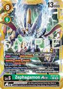 Image for Zephagamon ACE (Gold Border) (BT20-101 SEC) (Advanced Booster Digimon Generation) (AD-01) - Digimon Card Game