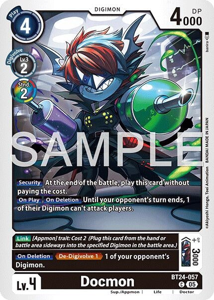 Image for Docmon (BT24-057 C) (Time Stranger) (BT-24) - Digimon Card Game
