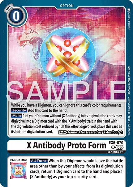 Image for X Antibody Proto Form (Reprint) (EX5-070 SR) (Advanced Booster Digimon Generation) (AD-01) - Digimon Card Game