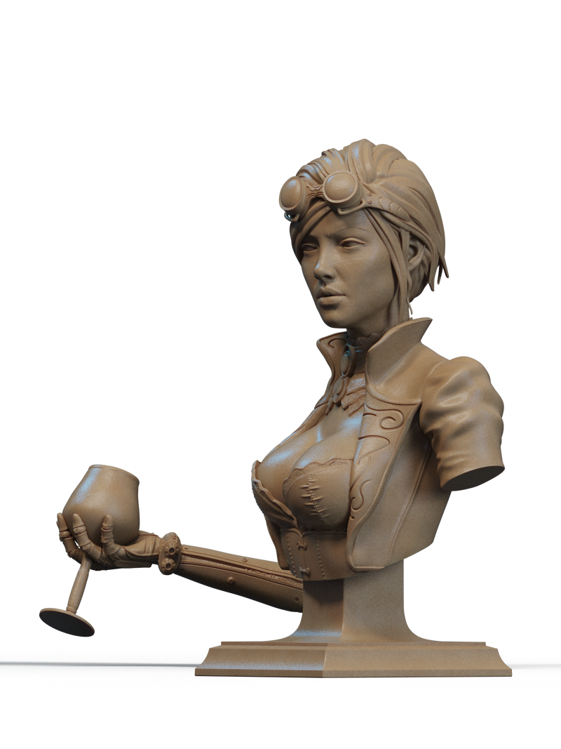 Lady Mechanika Resin Bust - view 2