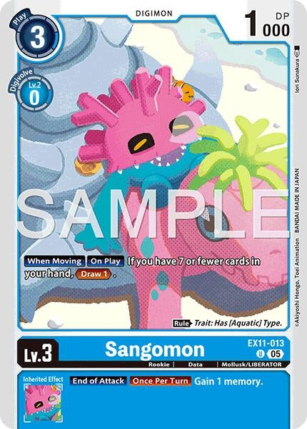 Image for Sangomon (EX11-013 U) (Dawn of Liberator) (EX-11) - Digimon Card Game