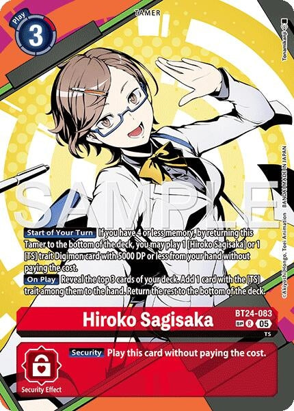 Image for Hiroko Sagisaka (SP) (BT24-083 R) (Time Stranger) (BT-24) - Digimon Card Game