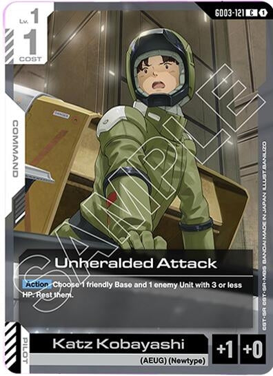 Image for Unheralded Attack (GD03-121) - Gundam Card Game
