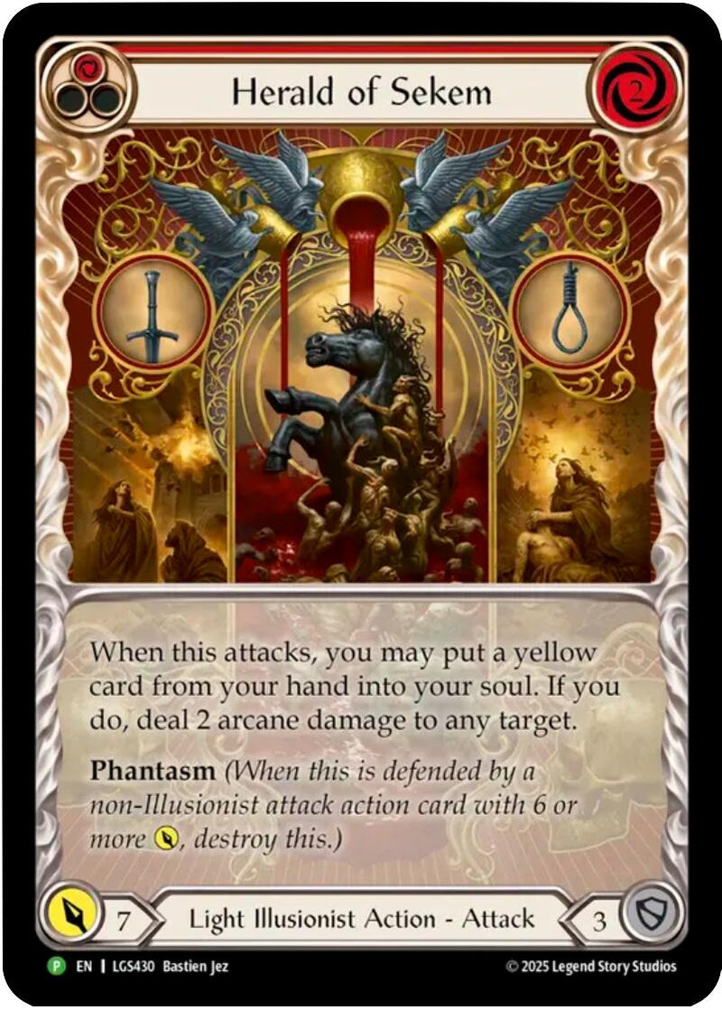 Image for Herald of Sekem - LGS430 (Extended Art) (LGS430) - Flesh and Blood TCG