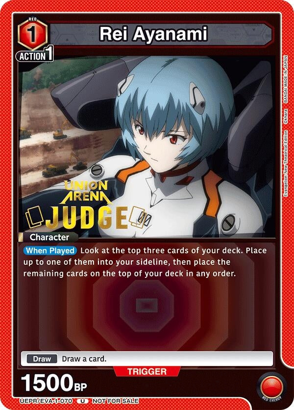 Image for Rei Ayanami (Judge Pack) (UEPR/EVA-1-070) - Union Arena