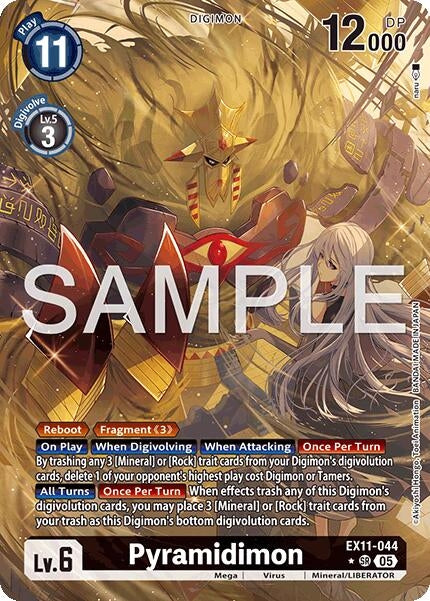 Image for Pyramidimon (Alternate Art) (EX11-044 SR) (Dawn of Liberator) (EX-11) - Digimon Card Game