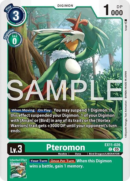 Image for Pteromon (EX11-026 C) (Dawn of Liberator) (EX-11) - Digimon Card Game