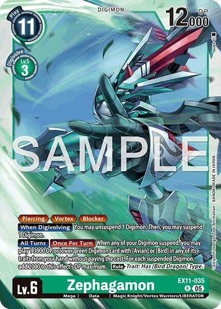 Image for Zephagamon (EX11-035 R) (Dawn of Liberator) (EX-11) - Digimon Card Game