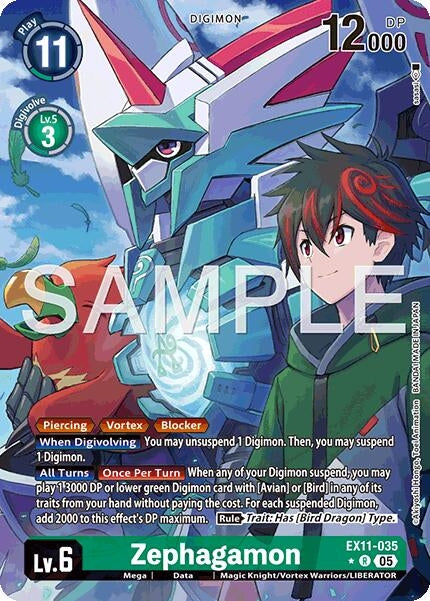 Image for Zephagamon (Alternate Art) (EX11-035 R) (Dawn of Liberator) (EX-11) - Digimon Card Game