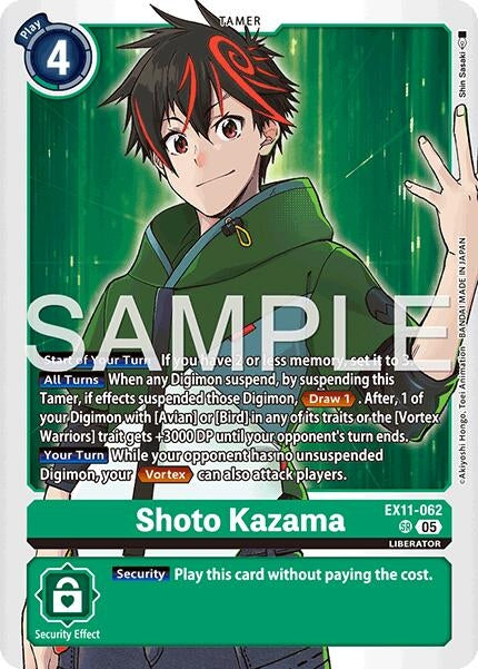 Image for Shoto Kazama (EX11-062 SR) (Dawn of Liberator) (EX-11) - Digimon Card Game