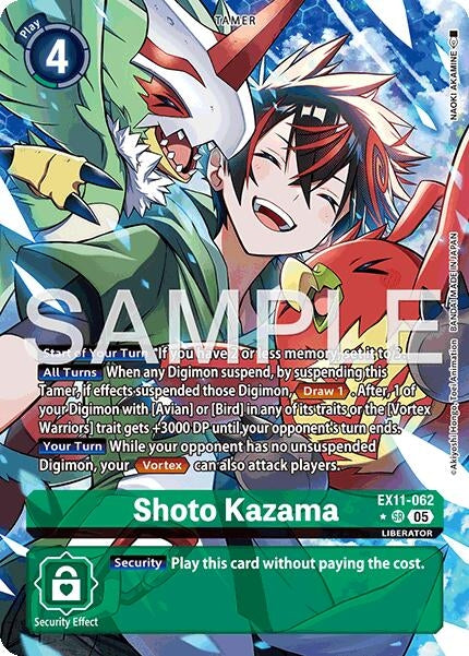 Image for Shoto Kazama (Alternate Art) (EX11-062 SR) (Dawn of Liberator) (EX-11) - Digimon Card Game