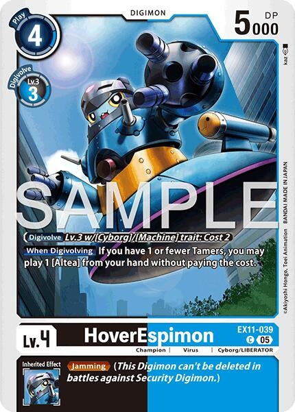 Image for HoverEspimon (EX11-039 C) (Dawn of Liberator) (EX-11) - Digimon Card Game