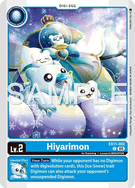 Image for Hiyarimon (EX11-002 C) (Dawn of Liberator) (EX-11) - Digimon Card Game