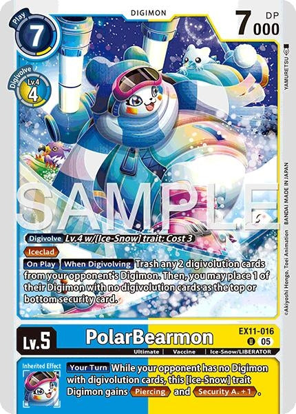 Image for PolarBearmon (EX11-016 U) (Dawn of Liberator) (EX-11) - Digimon Card Game
