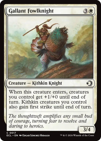 Image for Gallant Fowlknight (17) - Magic: The Gathering