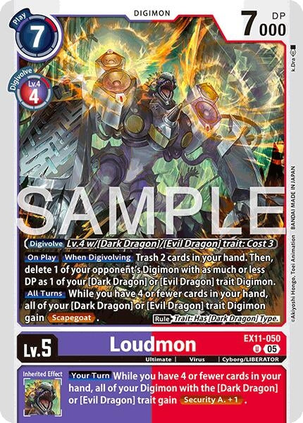 Image for Loudmon (EX11-050 U) (Dawn of Liberator) (EX-11) - Digimon Card Game