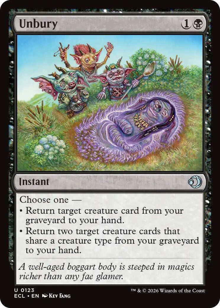 Image for Unbury (123) - Magic: The Gathering