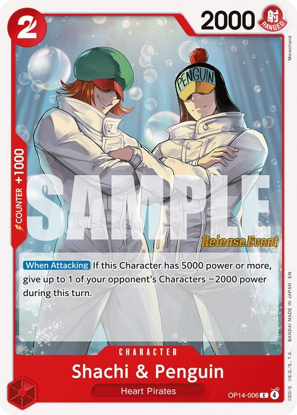 Image for Shachi & Penguin (OP14-006) - One Piece Card Game