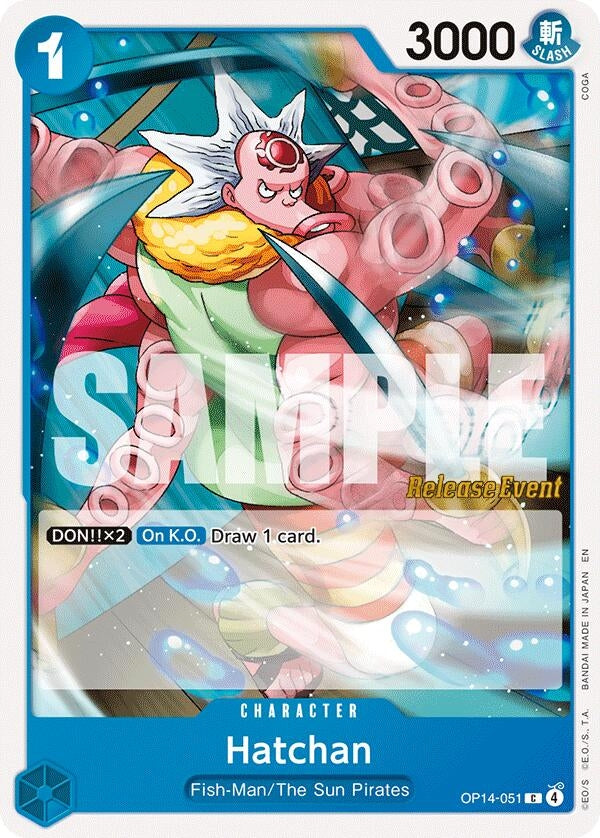 Image for Hatchan (OP14-051) - One Piece Card Game