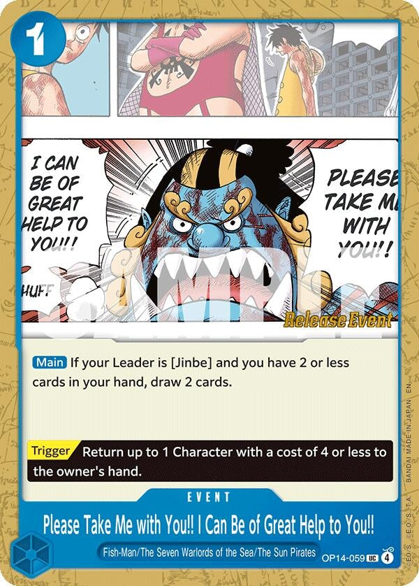 Image for Please Take Me with You!! I Can Be of Great Help to You!! (OP14-059) - One Piece Card Game